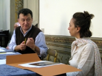 Rodrigo Diaz, direttore del Festival, e Patricia Rivadeneira, Segretario Culturale dell'IILA